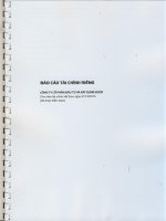 Báo cáo tài chính công ty mẹ năm 2015 (đã kiểm toán) - Công ty cổ phần Đầu tư và Xây dựng HUD3