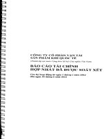 Báo cáo tài chính hợp nhất quý 2 năm 2012 (đã soát xét) - Công ty cổ phần Vận tải Sản phẩm khí quốc tế