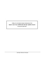 Báo cáo tài chính năm 2011 (đã kiểm toán) - Công ty Cổ phần Dược phẩm Hà Tây