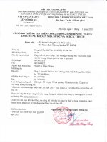 Báo cáo tài chính hợp nhất quý 3 năm 2015 - Công ty Cổ phần Vận tải và Xếp dỡ Hải An