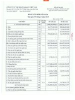 Báo cáo tài chính công ty mẹ quý 2 năm 2015 - Công ty Cổ phần Tập đoàn Dabaco Việt Nam