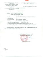 Báo cáo tài chính quý 2 năm 2015 - Công ty Cổ phần In Sách giáo khoa Hoà Phát