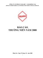 Báo cáo thường niên năm 2008 - Công ty Cổ phần Tấm lợp Vật liệu xây dựng Đồng Nai