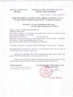 Báo cáo tài chính năm 2014 (đã kiểm toán) - Công ty Cổ phần Đông Hải Bến Tre