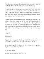 Tìm hiểu vụ án liên quan đến quyền thừa kế sử dụng đất từ đó rút ra kết luận về thực tiễn thực hiện pháp luật thừa kế hiện nay
