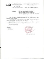 Báo cáo tài chính quý 3 năm 2015 - Công ty Cổ phần Chứng khoán Hòa Bình