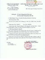 Báo cáo tài chính hợp nhất năm 2015 (đã kiểm toán) - Công ty Cổ phần Tập đoàn Dabaco Việt Nam