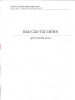 Báo cáo tài chính quý 2 năm 2013 - Công ty Cổ phần Chứng khoán FPT