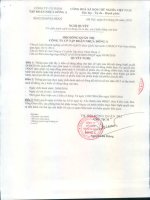 Nghị quyết Hội đồng Quản trị - Công ty Cổ phần Tập đoàn Nhựa Đông Á