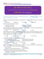 Bộ 5 đề tổng duyệt thi THPT quốc gia môn hóa học có đáp án chi tiết