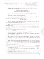 Nghị quyết Đại hội cổ đông thường niên năm 2013 - Công ty cổ phần Tập đoàn FLC