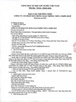 Báo cáo thường niên năm 2012 - Công ty Cổ phần Xây dựng Giao thông Thừa Thiên Huế