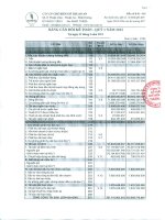 Báo cáo tài chính quý 1 năm 2012 - Công ty Cổ phần Chế biến Gỗ Thuận An