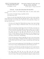 Báo cáo tài chính công ty mẹ năm 2015 (đã kiểm toán) - Công ty Cổ phần Bột giặt và Hoá chất Đức Giang