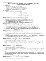 Đề cương kì 1 năm học 2015 2016