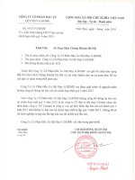 Báo cáo tài chính hợp nhất năm 2015 (đã kiểm toán) - Công ty cổ phần Đầu tư Dệt may G.Home