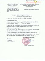 Báo cáo tài chính hợp nhất quý 2 năm 2015 (đã soát xét) - Công ty Cổ phần Tập đoàn Dabaco Việt Nam