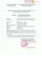 Báo cáo tài chính hợp nhất quý 2 năm 2014 (đã soát xét) - Công ty Cổ phần Tập đoàn Dabaco Việt Nam