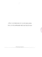 Báo cáo tài chính hợp nhất quý 3 năm 2013 - Công ty Cổ phần Đầu tư và Xây dựng HUD1