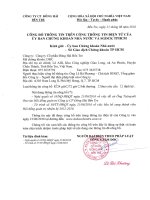 Nghị quyết Hội đồng Quản trị - Công ty Cổ phần Đông Hải Bến Tre