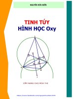 Tinh túy hình học phẳng Oxy ( Luyện thi THPT quốc gia môn Toán )