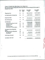 Báo cáo KQKD hợp nhất quý 1 năm 2011 - Công ty Cổ phần Dược Hậu Giang