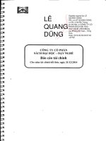 Báo cáo tài chính năm 2014 (đã kiểm toán) - Công ty Cổ phần Sách Đại học - Dạy nghề