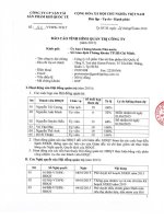 Báo cáo tình hình quản trị công ty - Công ty cổ phần Vận tải Sản phẩm khí quốc tế