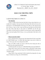 Báo cáo thường niên năm 2011 - Công ty Cổ phần In Sách giáo khoa Hoà Phát