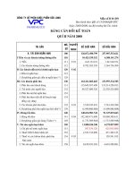 Báo cáo tài chính quý 2 năm 2008 - Công ty Cổ phần Dược phẩm Cửu Long