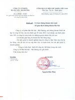 Báo cáo tài chính quý 4 năm 2015 - Công ty Cổ phần Bia Hà Nội - Hải Dương