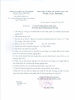 Báo cáo tài chính công ty mẹ quý 4 năm 2014 - Công ty Cổ phần Đầu tư Tài chính Quốc tế và Phát triển Doanh nghiệp IDJ