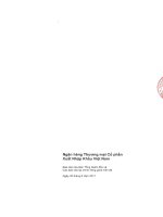 Báo cáo tài chính công ty mẹ quý 2 năm 2011 (đã soát xét) - Ngân hàng Thương mại Cổ phần Xuất nhập khẩu Việt Nam