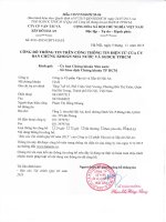 Báo cáo tài chính công ty mẹ quý 3 năm 2015 - Công ty Cổ phần Vận tải và Xếp dỡ Hải An