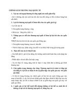 Đề cương ôn tập chính sách thương mại quốc tế