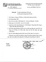 Báo cáo tài chính hợp nhất quý 1 năm 2014 - Công ty Cổ phần Đầu tư và Phát triển giáo dục Hà Nội