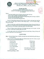 Nghị quyết Đại hội cổ đông thường niên - Công ty Cổ phần In Sách giáo khoa Hoà Phát