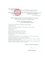 Báo cáo thường niên năm 2014 - Công ty Cổ phần Vật tư tổng hợp và Phân bón Hóa sinh