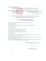 Bản điều lệ - Công ty Cổ phần Vật tư tổng hợp và Phân bón Hóa sinh