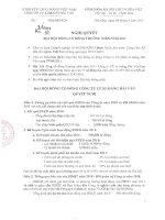Nghị quyết Đại hội cổ đông thường niên năm 2011 - Công ty Cổ phần Xi măng Vicem Hải Vân
