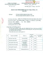 Báo cáo tình hình quản trị công ty - Công ty Cổ phần In Sách giáo khoa Hoà Phát