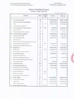 Báo cáo tài chính công ty mẹ quý 4 năm 2011 - Công ty Cổ phần Thương mại Hóc Môn