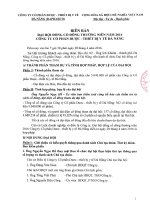 Nghị quyết Đại hội cổ đông thường niên - Công ty Cổ phần Dược - Thiết bị Y tế Đà Nẵng