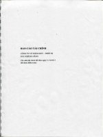 Báo cáo tài chính năm 2013 (đã kiểm toán) - Công ty Cổ phần Máy - Thiết bị Dầu khí Đà Nẵng