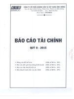 Báo cáo tài chính quý 2 năm 2015 - Công ty Cổ phần Khoáng sản và Xây dựng Bình Dương