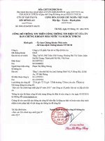 Báo cáo tài chính hợp nhất quý 4 năm 2015 - Công ty Cổ phần Vận tải và Xếp dỡ Hải An