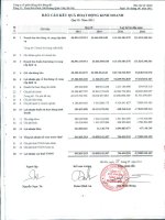 Báo cáo KQKD quý 2 năm 2011 - Công ty Cổ phần Hàng hải Đông Đô