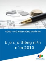 Báo cáo thường niên năm 2011 - Công ty Cổ phần Chứng khoán FPT