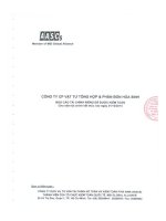 Báo cáo tài chính công ty mẹ năm 2014 (đã kiểm toán) - Công ty Cổ phần Vật tư tổng hợp và Phân bón Hóa sinh