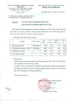 Báo cáo tài chính quý 1 năm 2015 - Công ty Cổ phần In Sách giáo khoa Hoà Phát